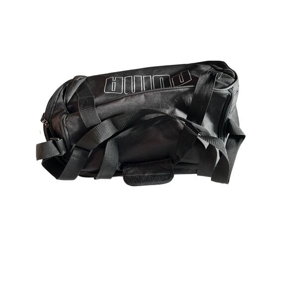 Puma Black Gray Duffel Bag 18"x12"x10" - Picture 2 of 6